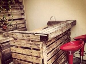 Wooden Mobile Bar